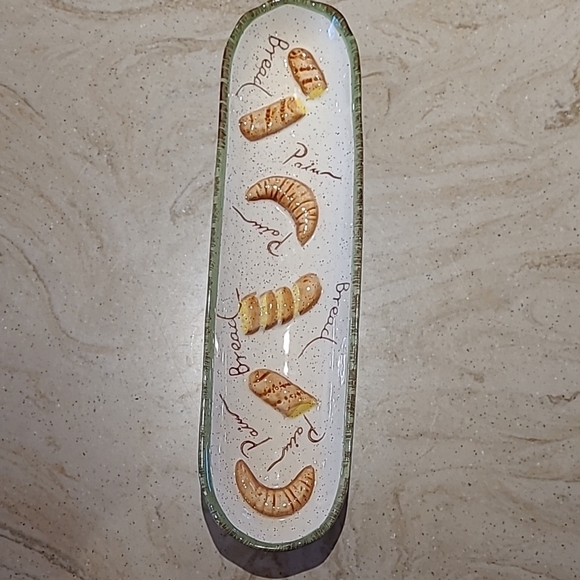Ceramic Bread Serving Platter - Picture 1 of 5